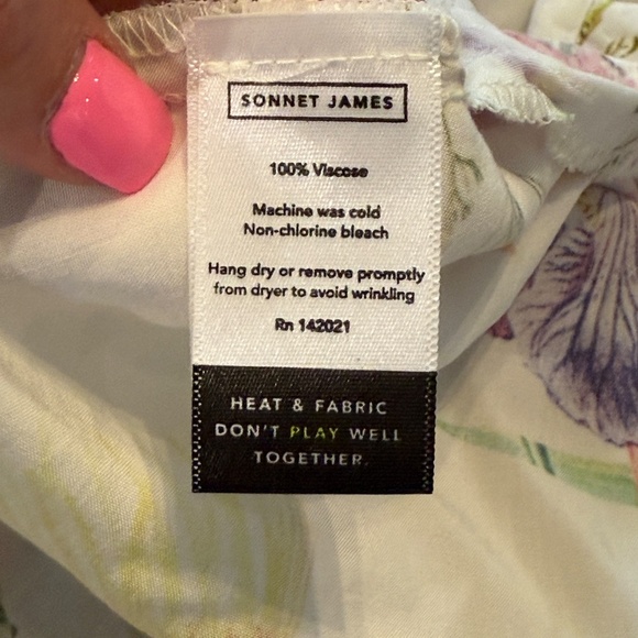 Sonnet James Brielle Floral Print modest Dress 45621 - Picture 12 of 13